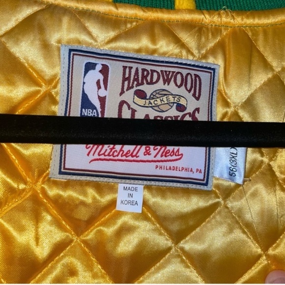 NWT Mitchell & Ness Boston celtics NBA Varsity Wool Hardwood Classics Jacket 3XL - Picture 9 of 16